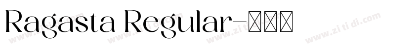 Ragasta Regular字体转换